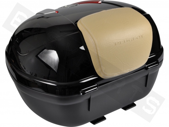 Top Case Kit 34L with Backrest Beige Peugeot Django Blackcurrant (R1)